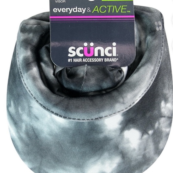 scunci Accessories - Scünci Gray Tie-Dye Visor